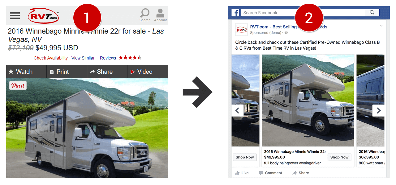 Facebook Dynamic Image Example