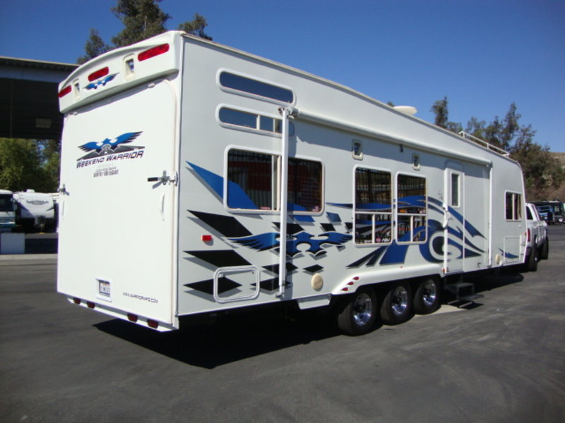 used travel trailer toy haulers for sale