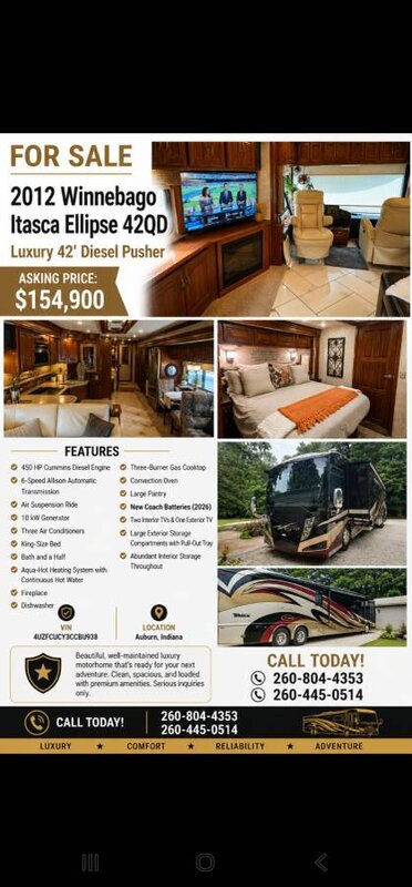 2012 Itasca Ellipse 42QD